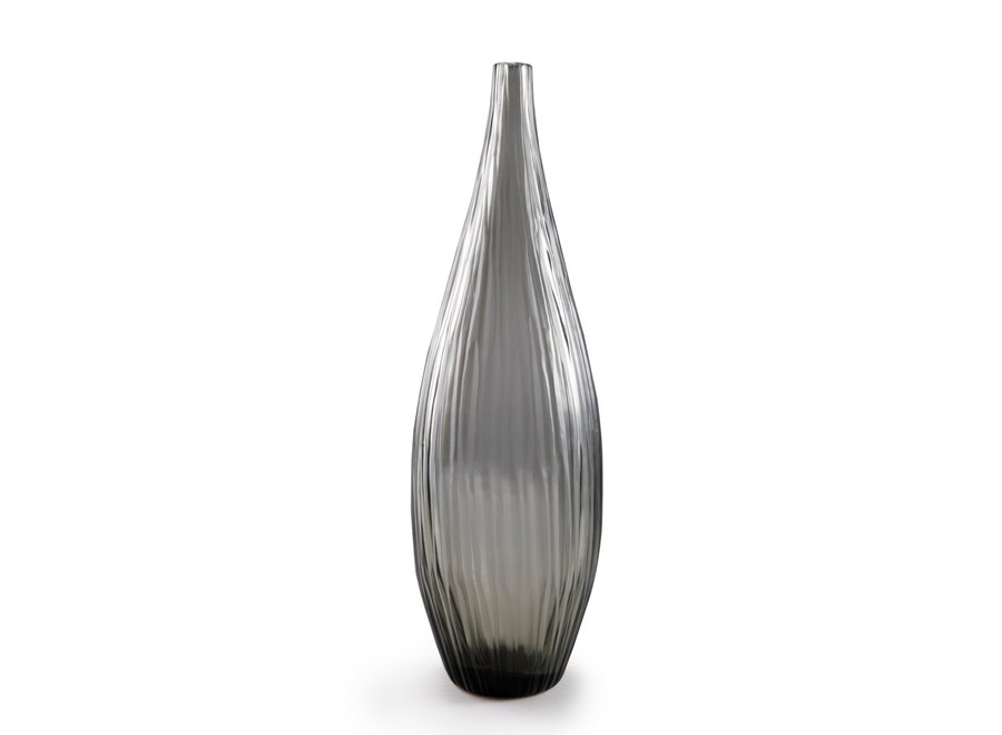 Vase 'Apatit' L - grau