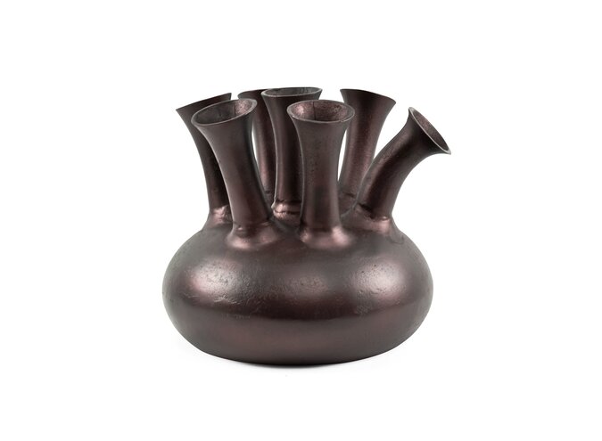 Horn vase '7 mouth' copper