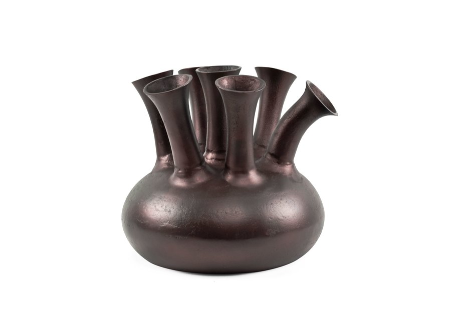 Horn vase '7 mouth' copper