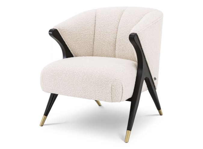 Fauteuil Pavone - Bouclé Cream