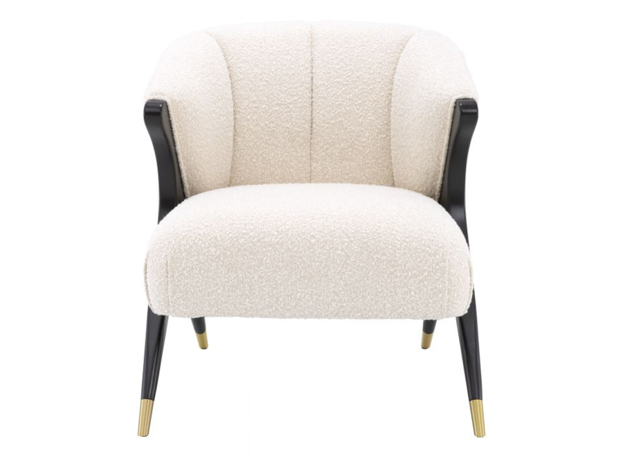 Chair 'Pavone' - Bouclé Cream