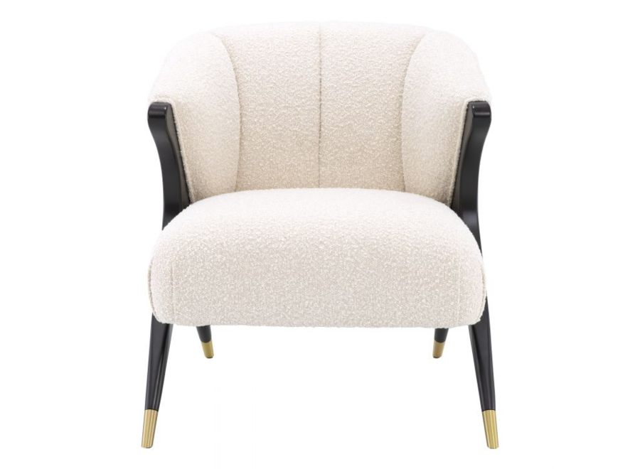 Fauteuil 'Pavone' - Bouclé Cream