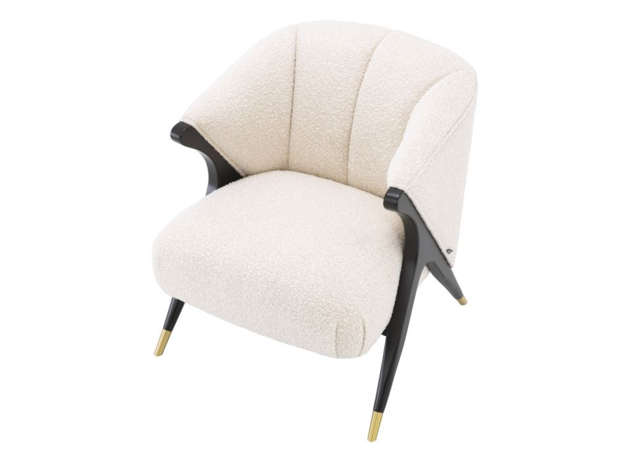 Fauteuil 'Pavone' - Bouclé Cream