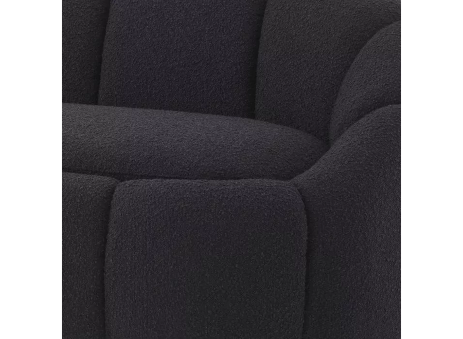 Sofa 'Inger' - Bouclé Black