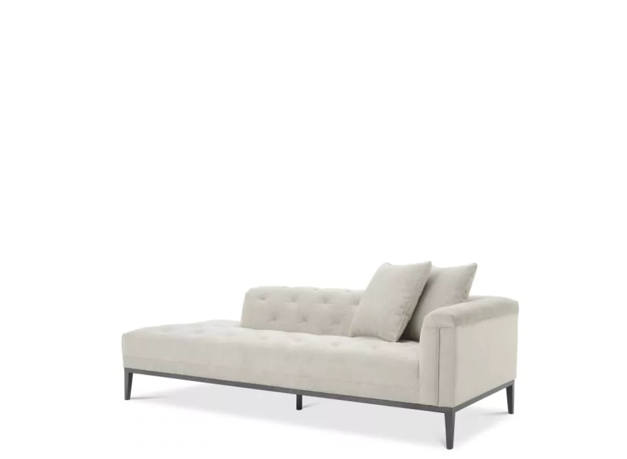 Lounge Sofa 'Cesare' Right - Pebble Grey