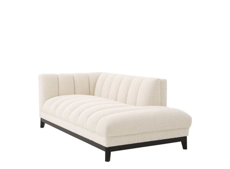 Lounge Sofa 'Ditmar' - Left- Bouclé Cream