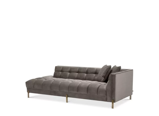 Lounge Canapé Sienna - Grey Velvet - Right