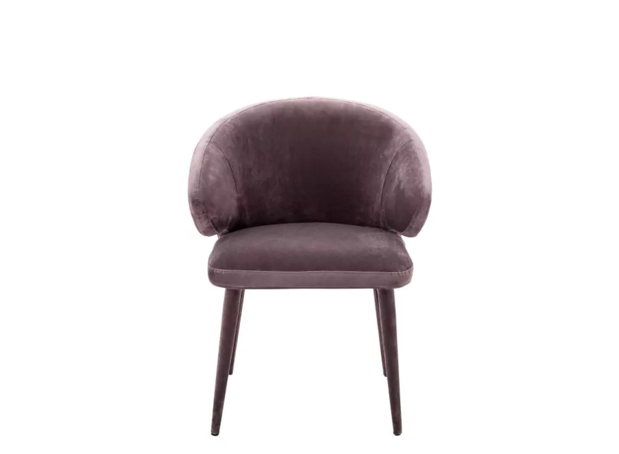 Chaise de salle à manger 'Cardinale' - Taupe Velvet