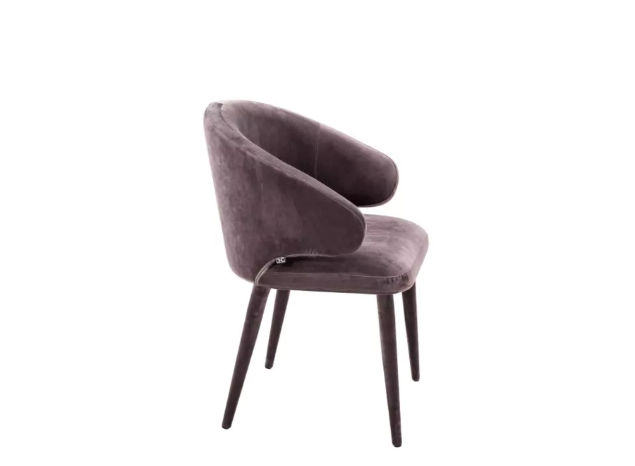 Dining Chair 'Cardinale' - Taupe Velvet