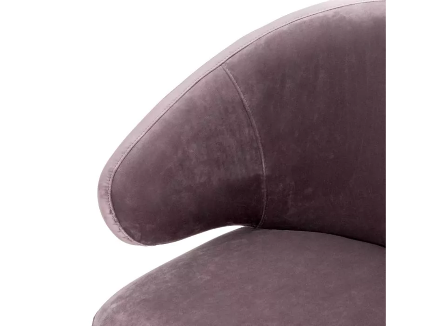 Chaise de salle à manger 'Cardinale' - Taupe Velvet