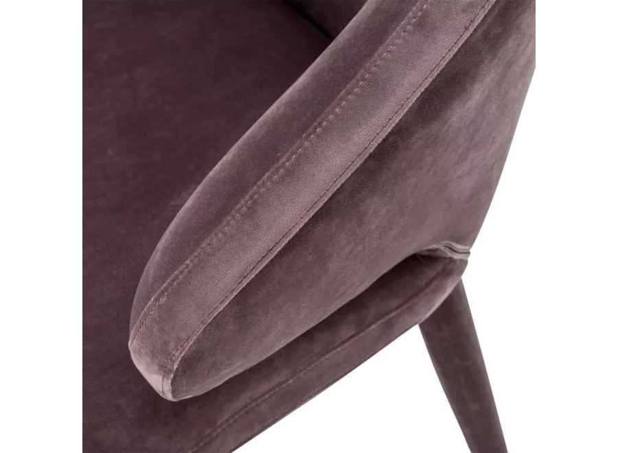 Dining Chair 'Cardinale' - Taupe Velvet