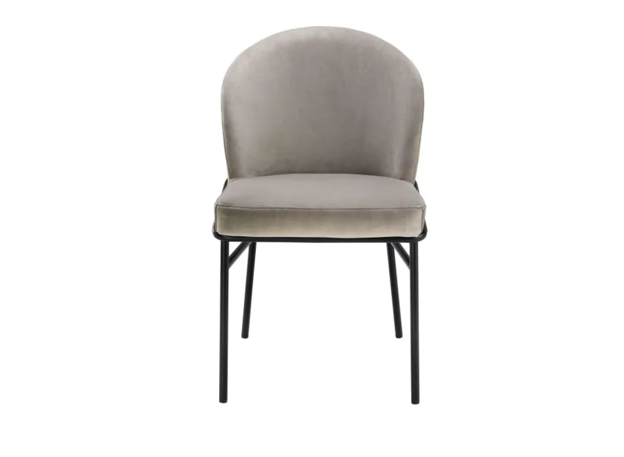 Dining chair 'Willis' set van 2 - Savonna Greige Velvet