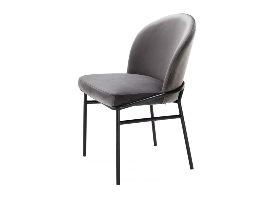 Dining chair 'Willis' set van 2 - Savona grey velvet