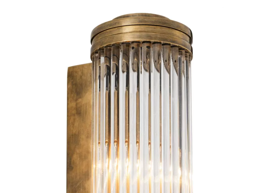 Lampe murale 'Gascogne' - L - Brass