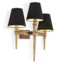 Lampe murale 'Waterloo' - Triple - Brass