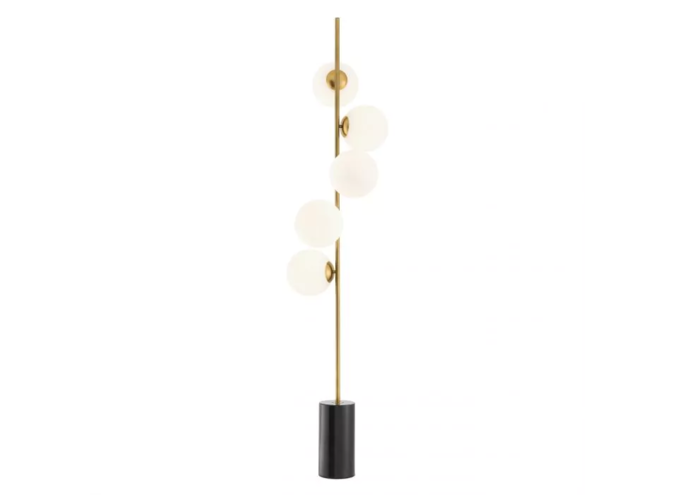 EICHHOLTZ Floor lamp 'Kingston' - brass - Wilhelmina Designs