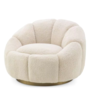 Swivel armchair 'Inger' - Brisbane cream