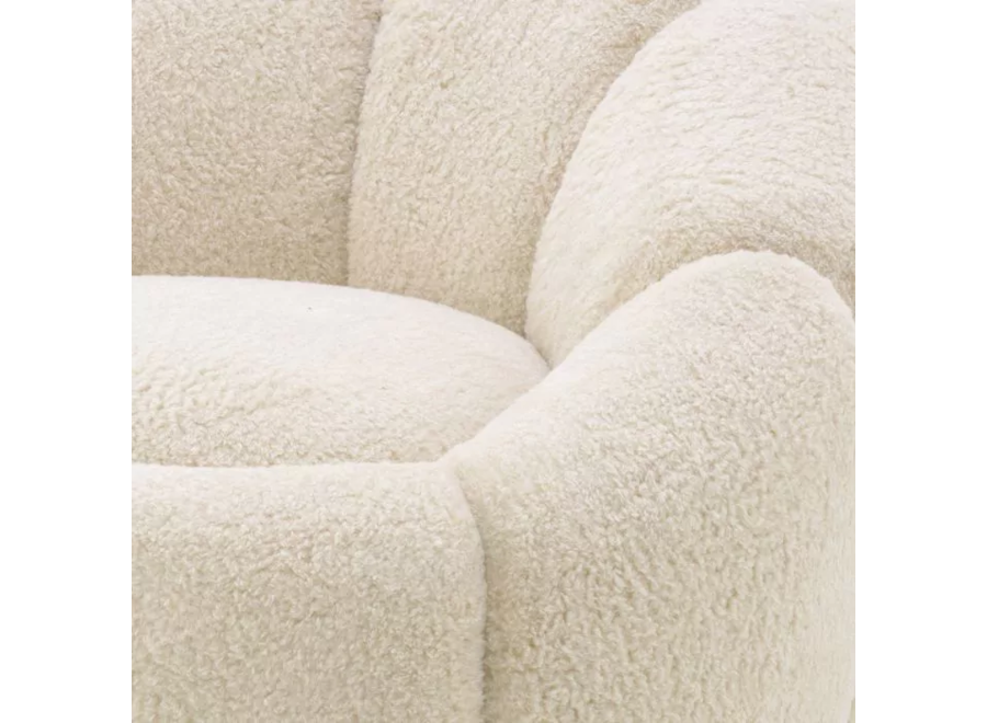 Swivel armchair 'Inger' - Brisbane cream