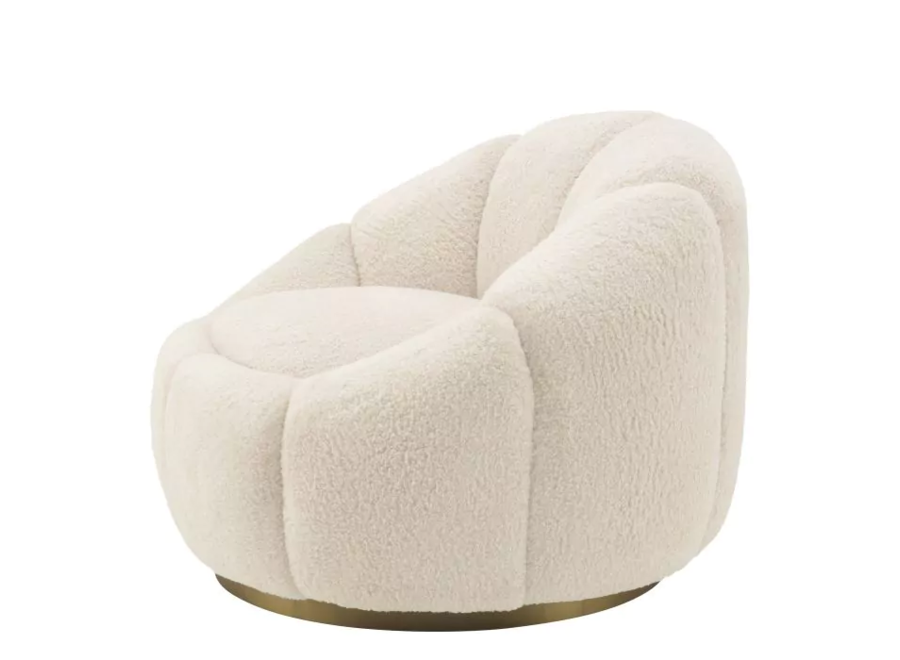 Swivel armchair 'Inger' - Brisbane cream