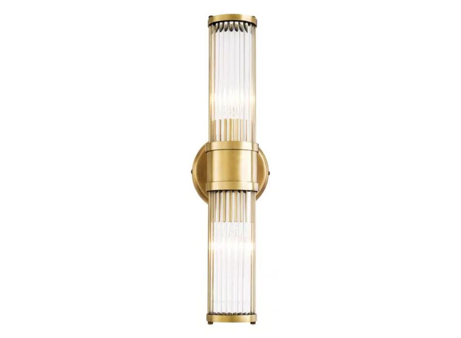 Wandlamp 'Claridges' - Double - Brass