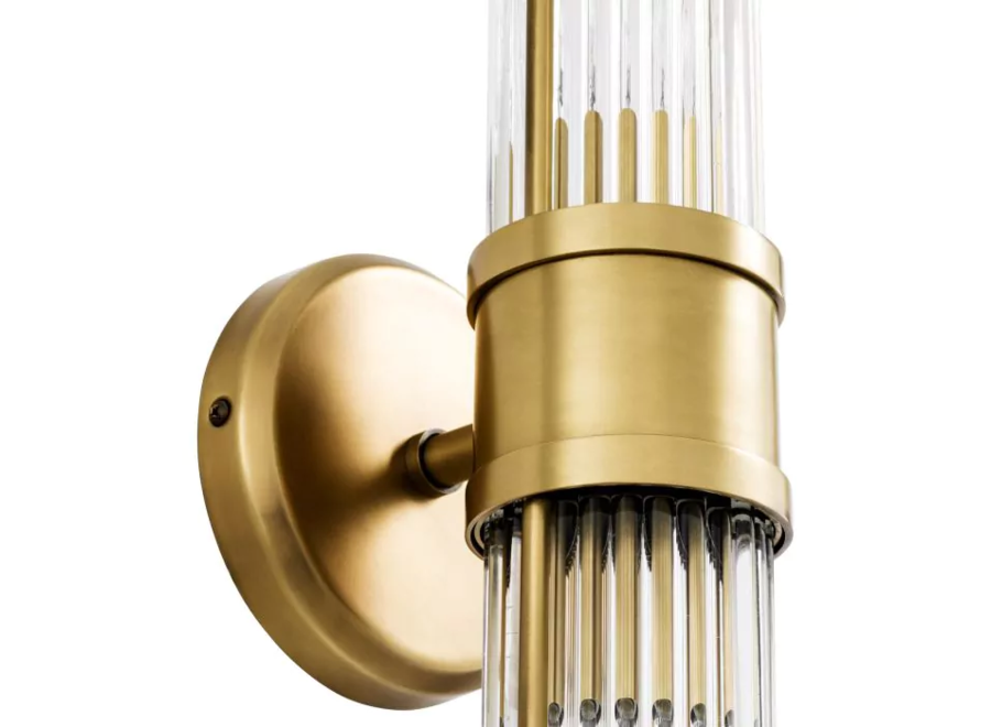 Lampe murale 'Claridges' - Double - Brass