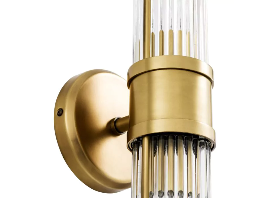 Wall lamp 'Claridges' - Double - Brass