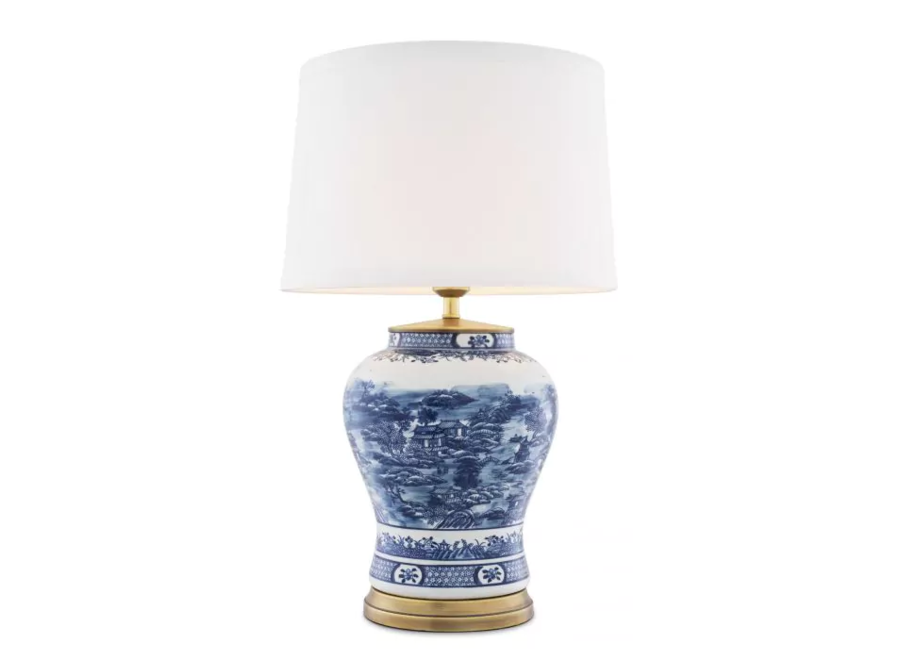 Tischlampe ‘Chinese Blue'