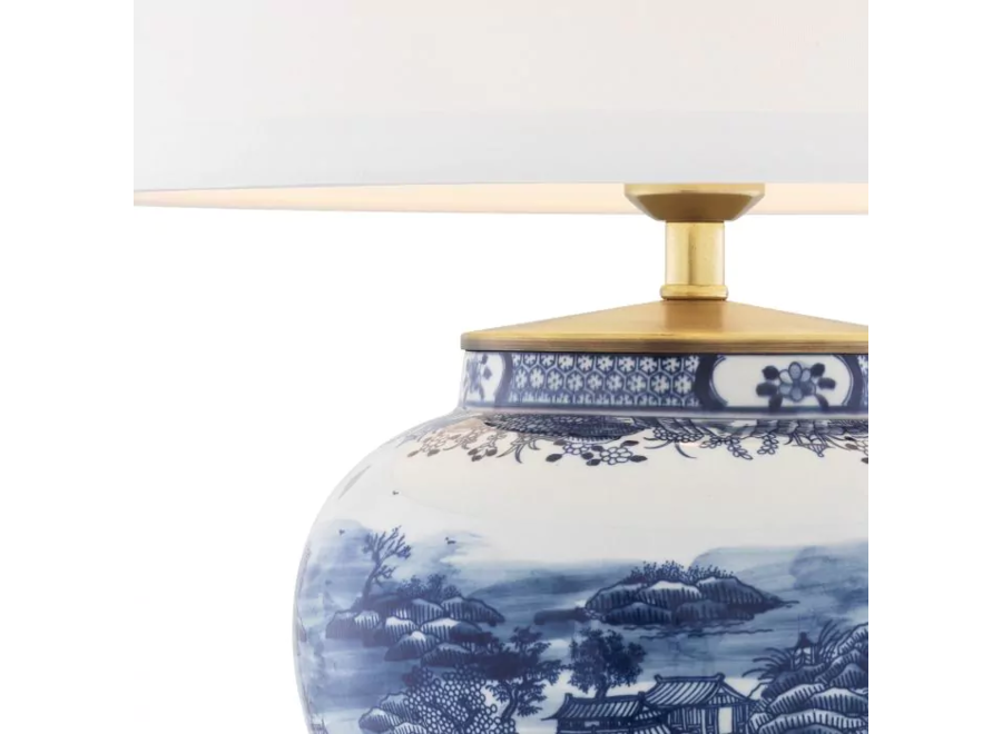 Tischlampe ‘Chinese Blue'