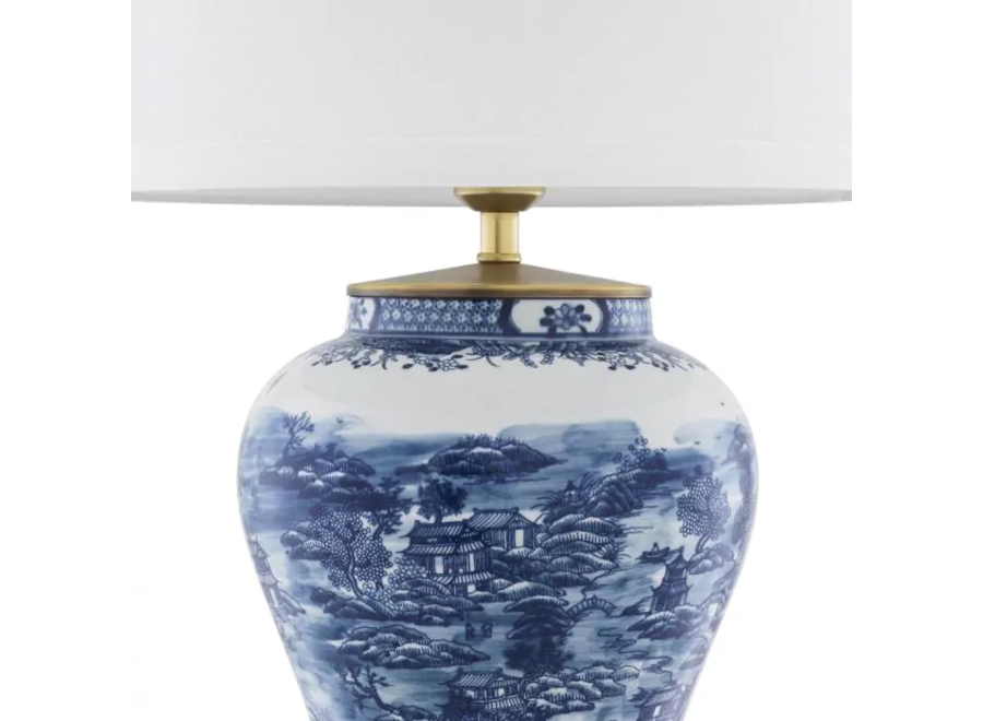 Tischlampe ‘Chinese Blue'