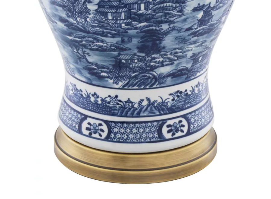 Tischlampe ‘Chinese Blue'