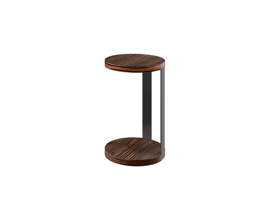 Side table 'Genoa' - Macassar Wood Brown - S