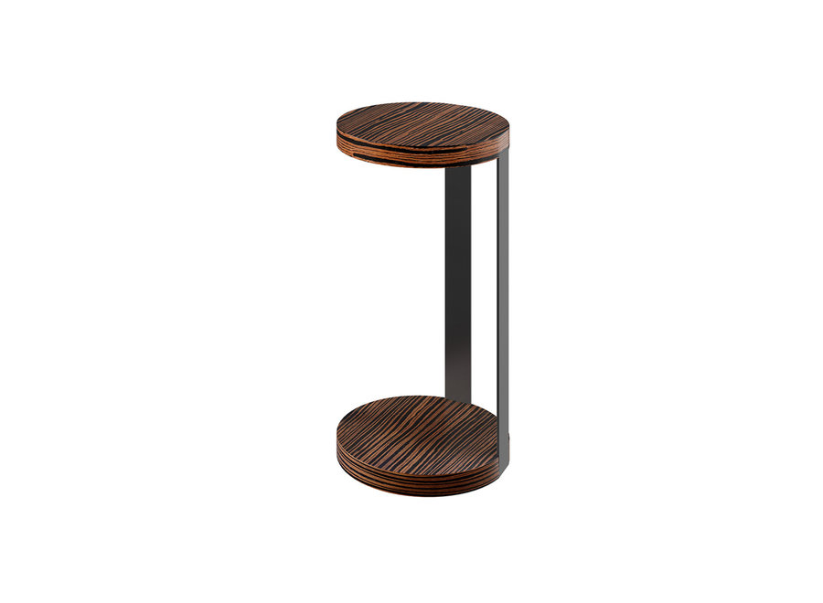 Side table 'Genoa' - Macassar Wood Brown - M