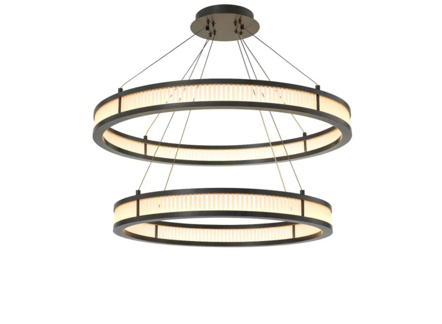Kroonluchter 'Damien' - Bronze - Double
