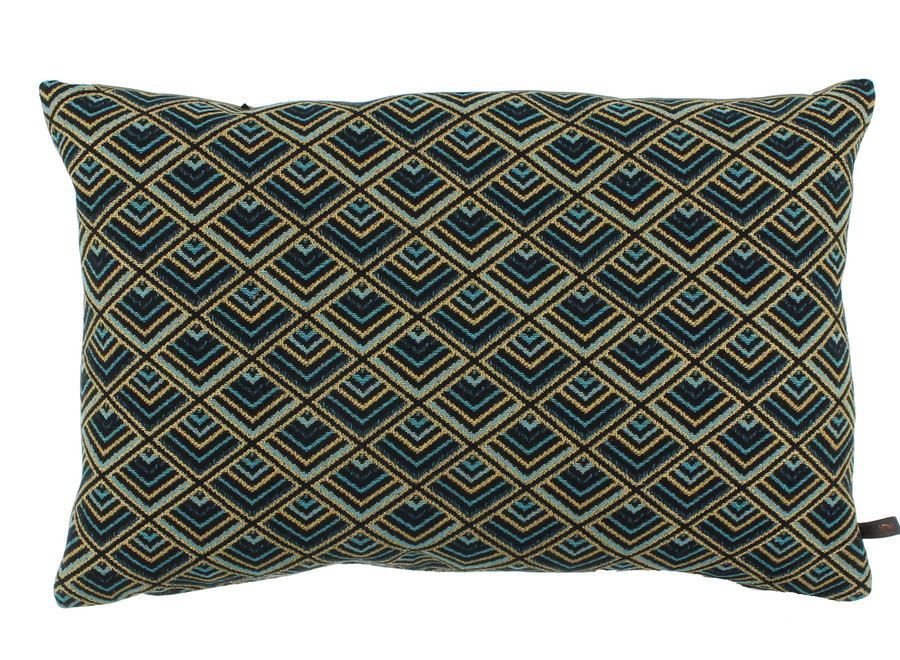 Coussin Boleno Petrol/Gold