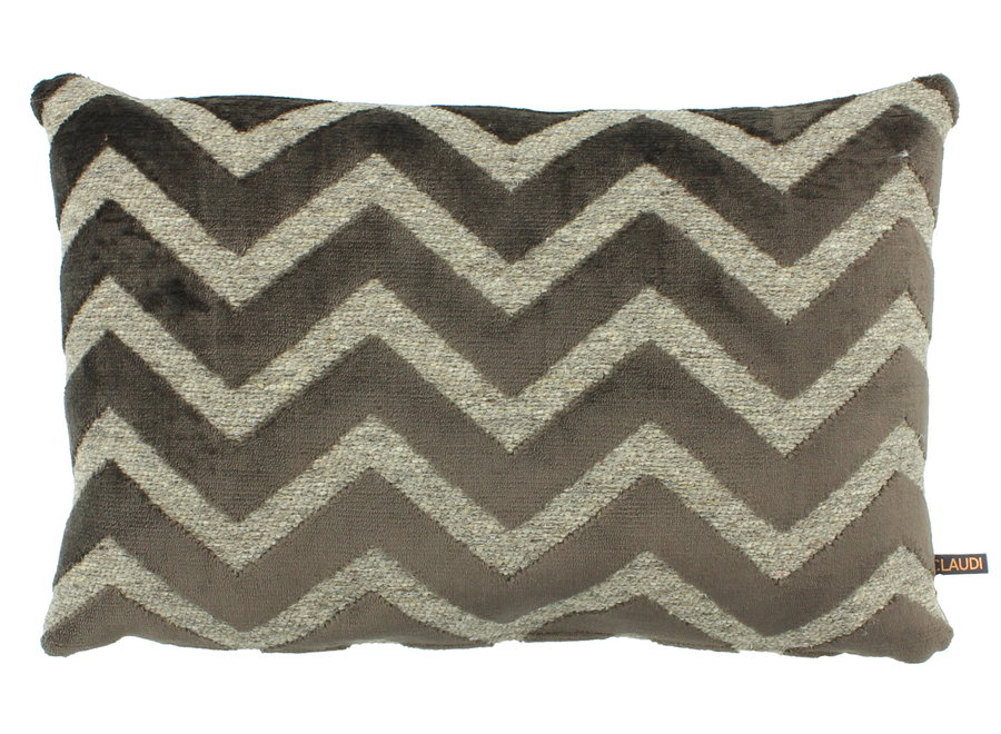 Decorative cushion Bowena Dark Taupe