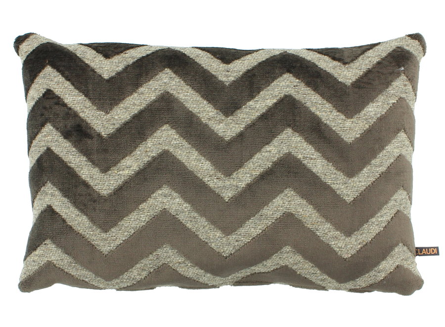 Cushion Bowena Dark Taupe