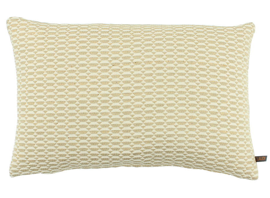 Coussin décoratif Calassandra EXCLUSIVE White/Gold