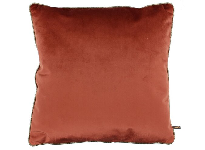 Coussin Astrid Burned Orange + Piping Gold