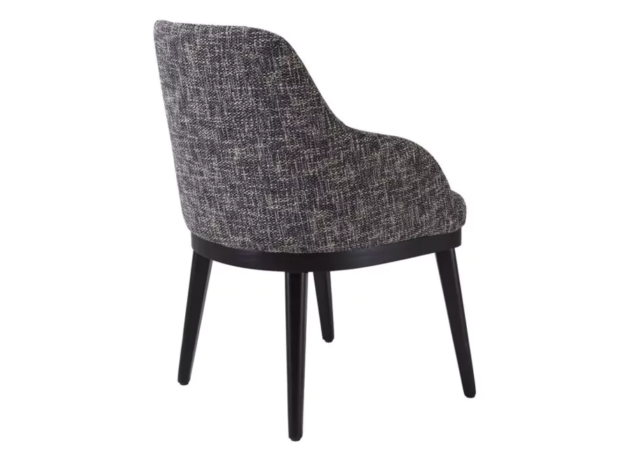 Chaise de salle à manger 'Costa' - avec accoudoir - Cambon black