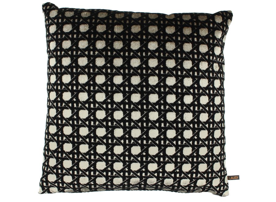 Coussin décoratif Eliaz Black/Gold