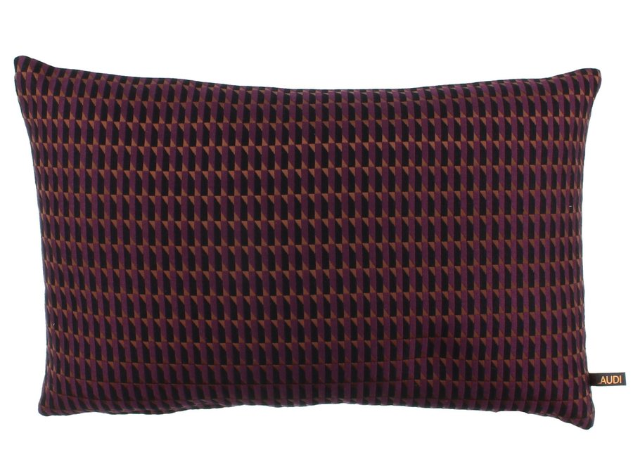 Decorative cushion Steffen Aubergine