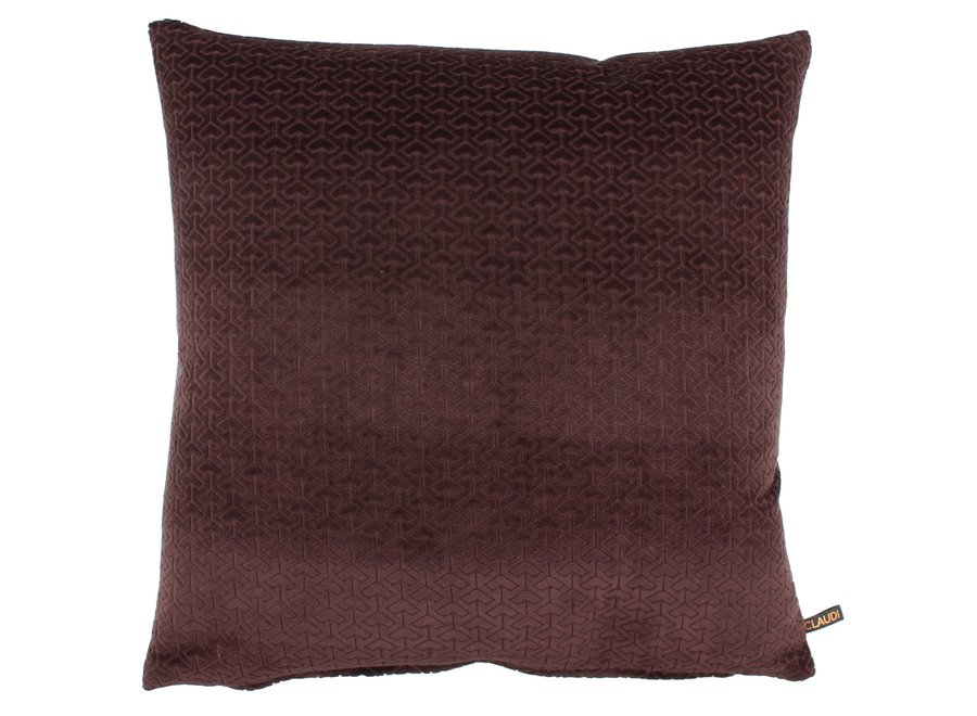 Decorative pillow Uffie Aubergine