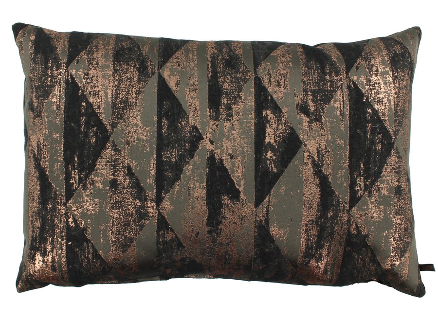 Coussin décoratif Misty Anthracite/Copper