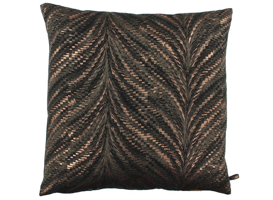 Decorative cushion Lucian Anthracite/Copper