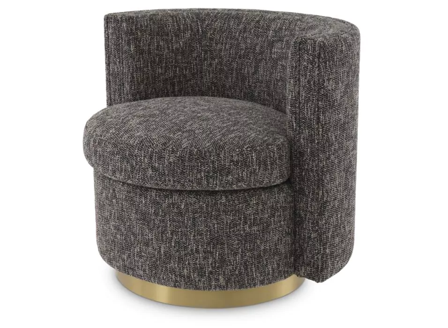 Swivel armchair 'Amanda' - Cambon black