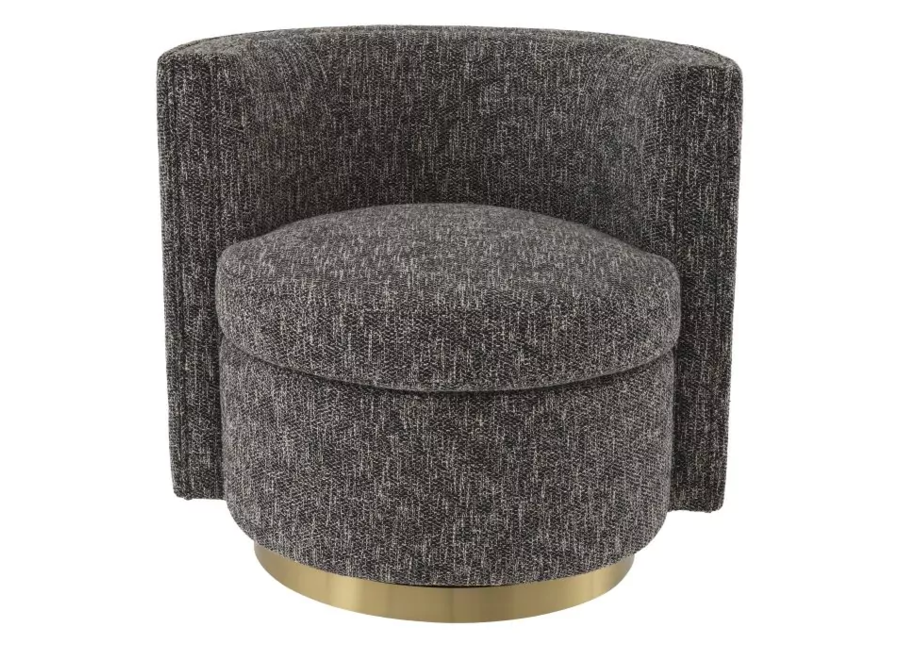 Swivel armchair 'Amanda' - Cambon black