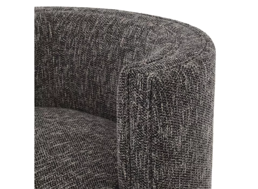 Swivel armchair 'Amanda' - Cambon black