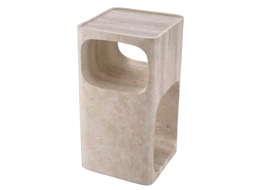 Side Table 'Adler' - Travertine