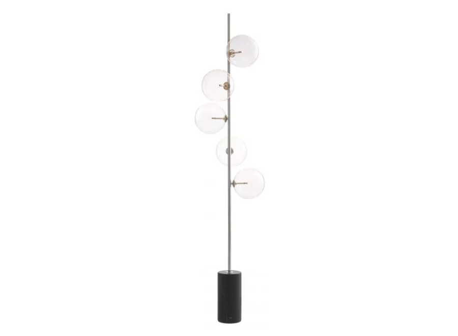 Floor Lamp 'Tempo' - Nickel