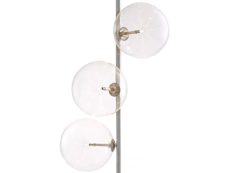 Floor Lamp 'Tempo' - Nickel